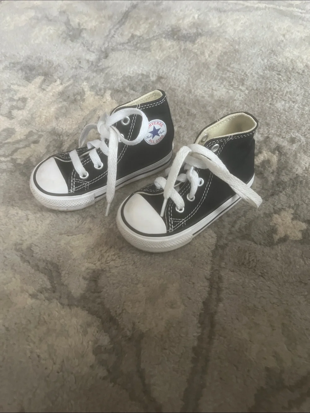 Converse Kids Black & White High-Top Sneakers